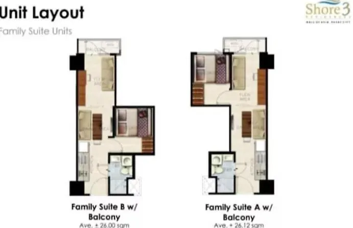 Unistay Shore 3 Poolview W Balcony Near Moa&Airport Manila 0*,  Philippines